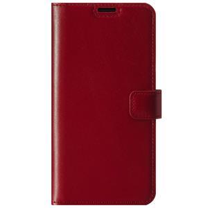 Skórzany pokrowiec na smartfon RFID Portfel z Klapką Premium - Costa Czerwona - TPU Czarne