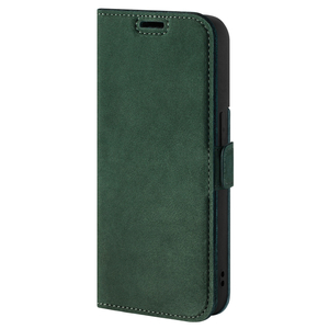 SURAZO Premium MJ - Skórzane Etui Na Smartphone Portfel z Klapką - Nubuk Zielony